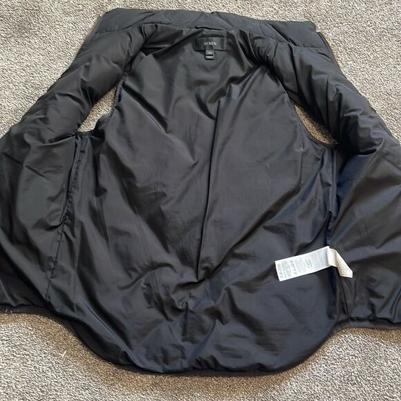 J.Crew Black Excursion Quilted Down Puffer Vest Size XXS - Picture 13 of 13